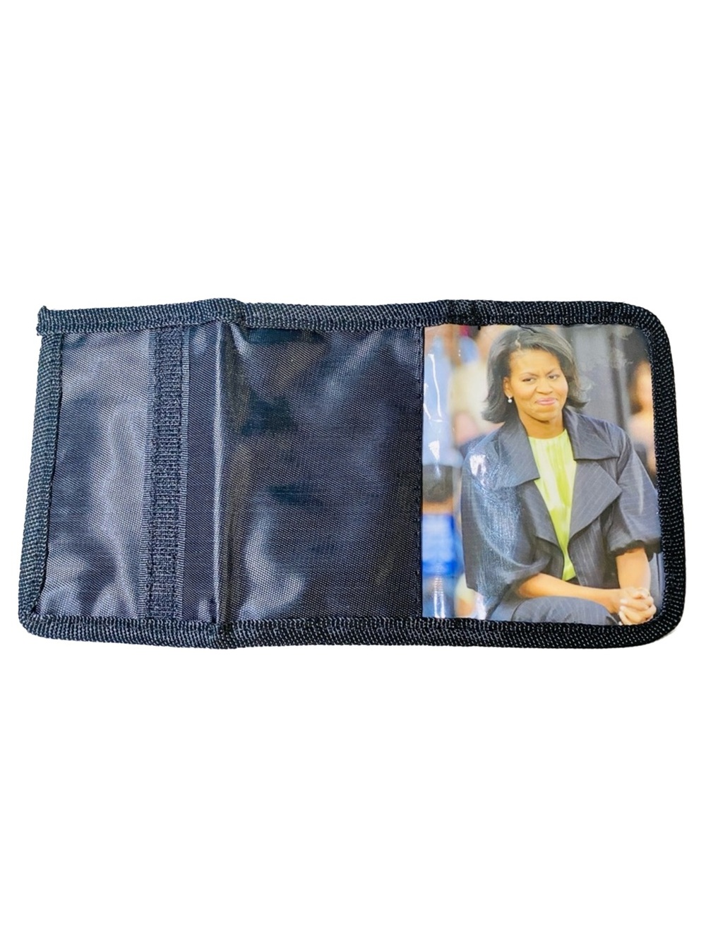 Michelle Obama Black Tri-Fold Wallet 2008‎